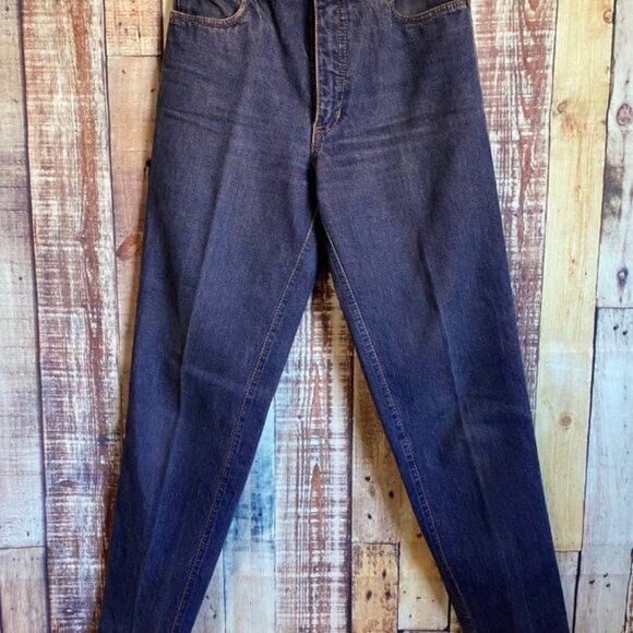 80's Bobbie Brooks Purple Denim High Waisted Jeans Size 27 x 29 - Picture 3 of 6